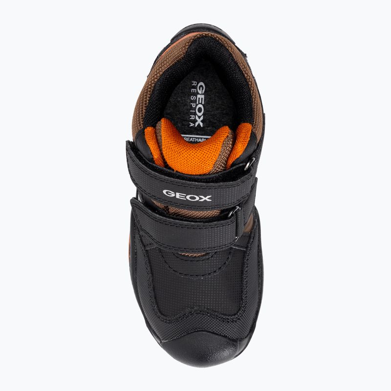 Încălțăminte junior Geox New Savage Abx black/dark orange 6