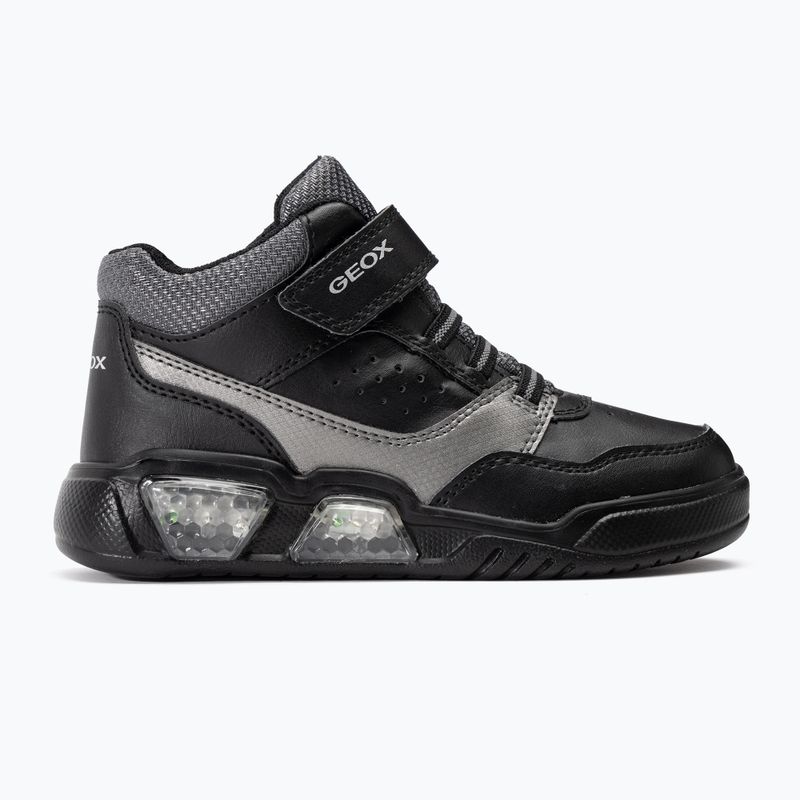 Încălțăminte pentru copii Geox Illuminus black/dark grey 2