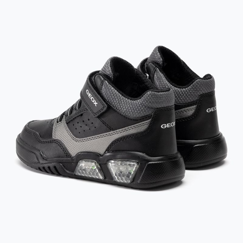 Încălțăminte pentru copii Geox Illuminus black/dark grey 3