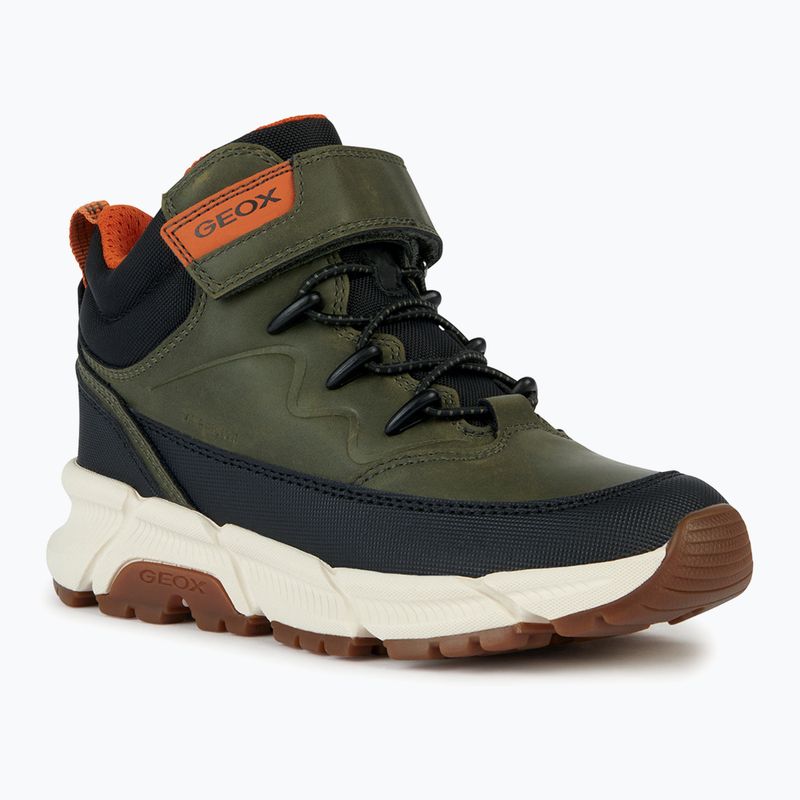 Încălțăminte pentru juniori Geox Flexyper Plus military/orange 8