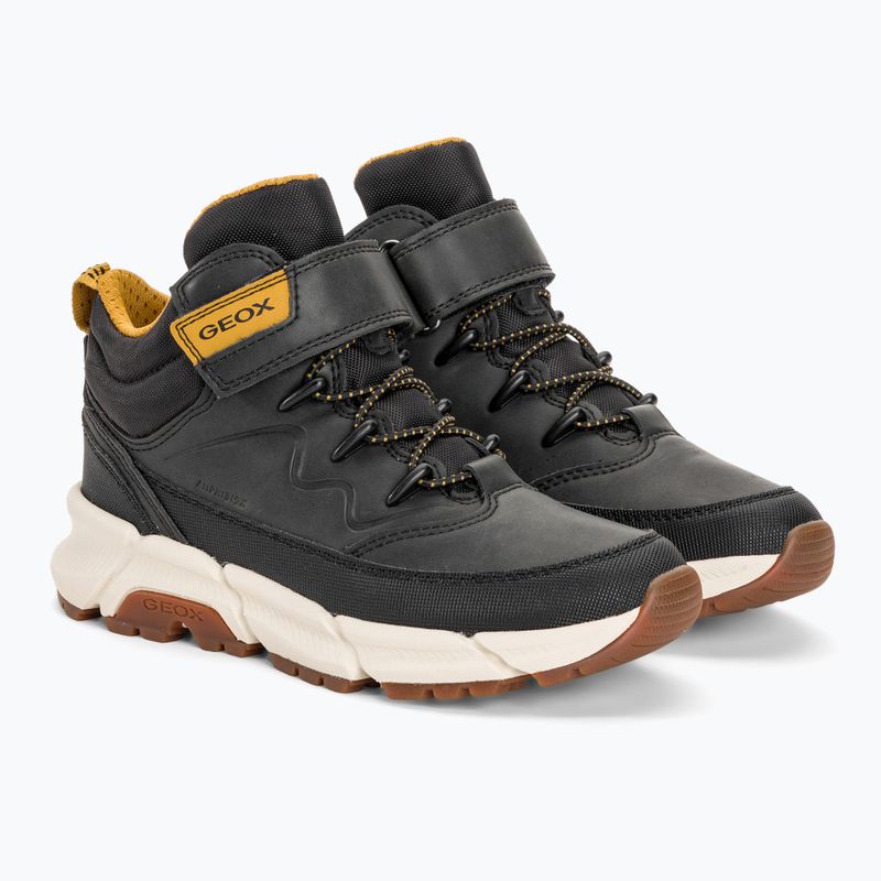 Încălțăminte junior Geox Flexyper Plus black/dark yellow 4