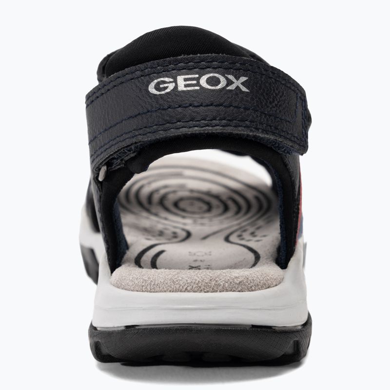 Sandale pentru juniori Geox Borealis ocean blue/red 6