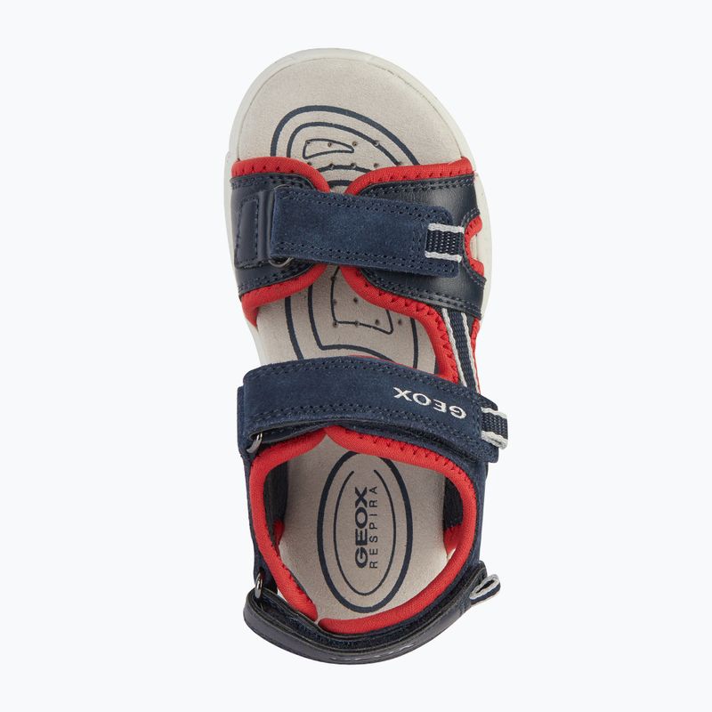 Sandale pentru juniori Geox Alben ocean blue/red 13
