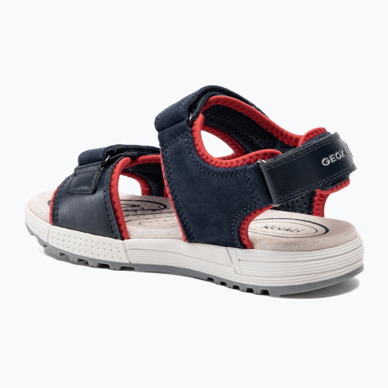 Sandale pentru juniori Geox Alben ocean blue/red 3