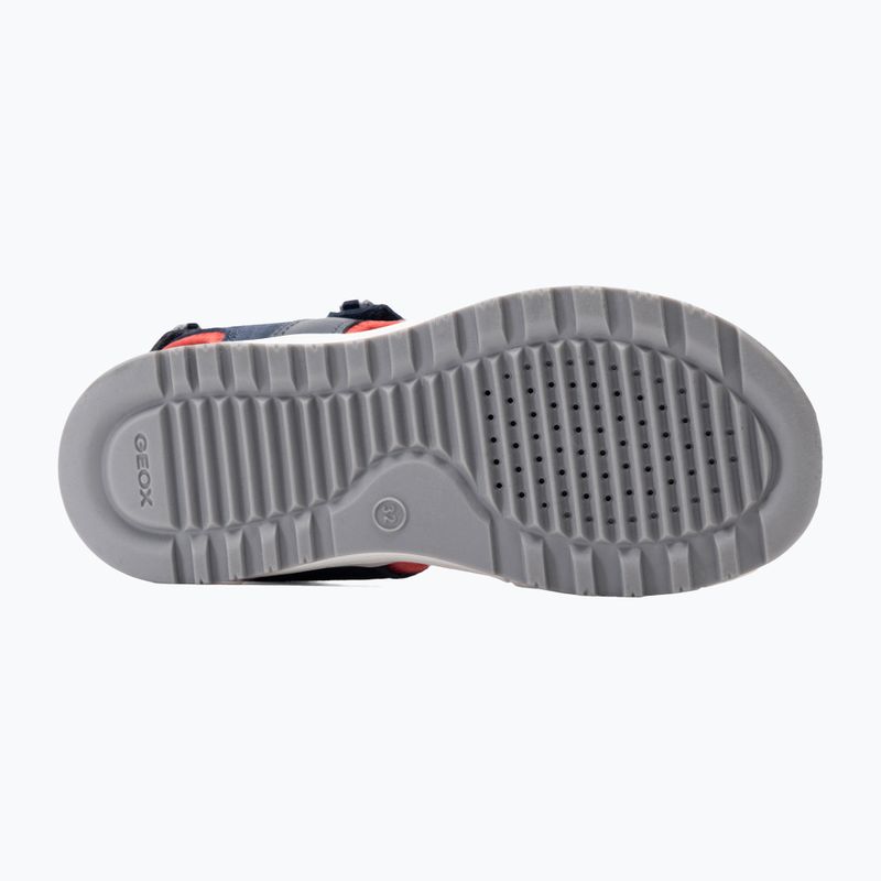 Sandale pentru juniori Geox Alben ocean blue/red 4