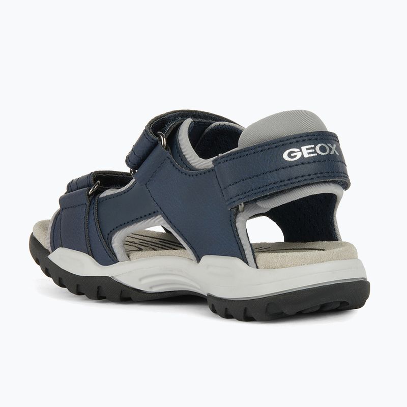 Sandale pentru juniori Geox Borealis ocean blue/gold 10