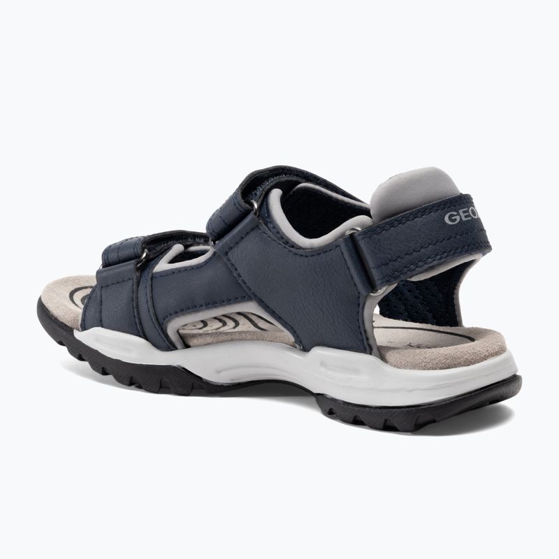 Sandale pentru juniori Geox Borealis ocean blue/gold 3