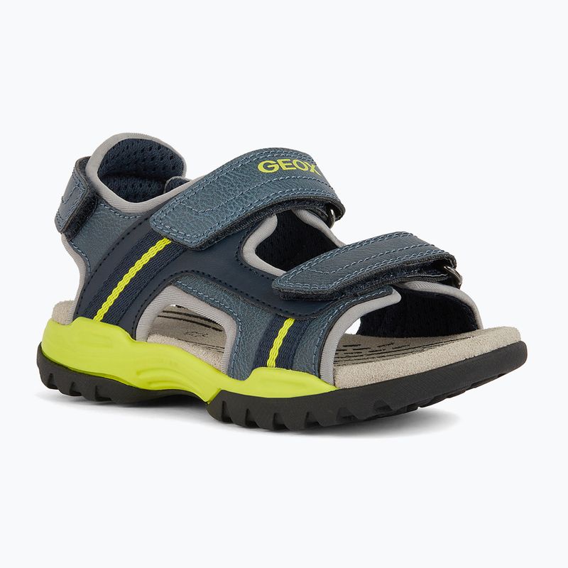 Sandale pentru juniori Geox Borealis avio/lime 8