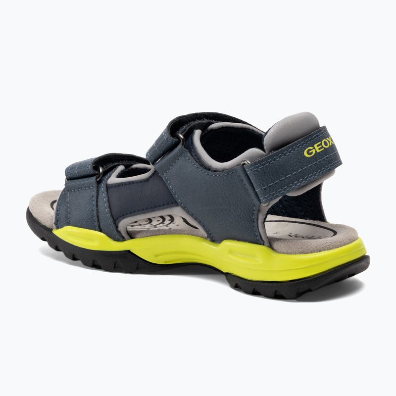 Sandale pentru juniori Geox Borealis avio/lime 3