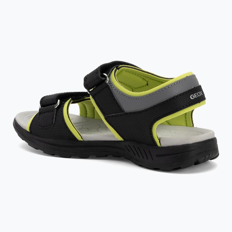 Sandale pentru copii Geox Vaniett black/light green 3