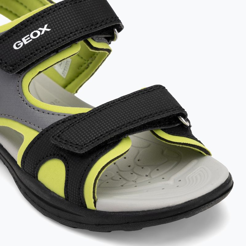 Sandale pentru copii Geox Vaniett black/light green 7