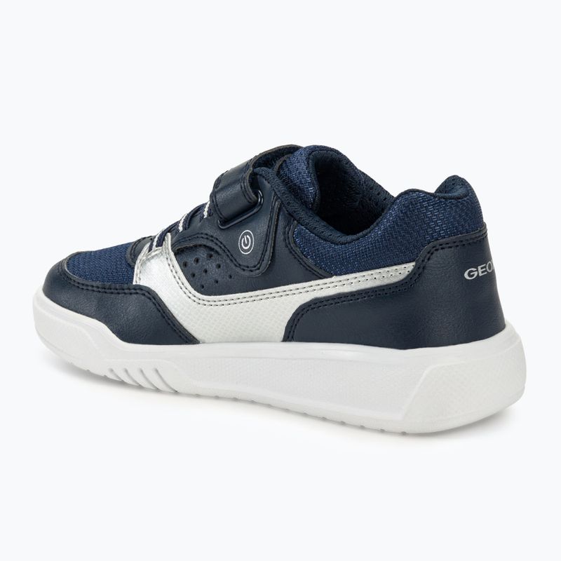 Încălțăminte pentru junior Geox Illuminus ocean blue/silver 3