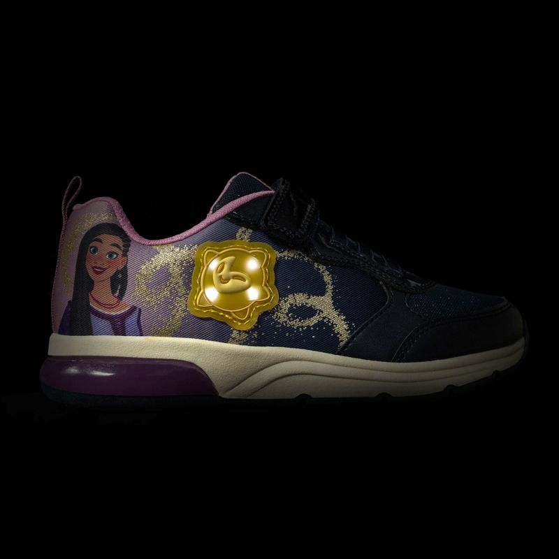 Încălțăminte pentru junior Geox Spaceclub navy/lavender 8