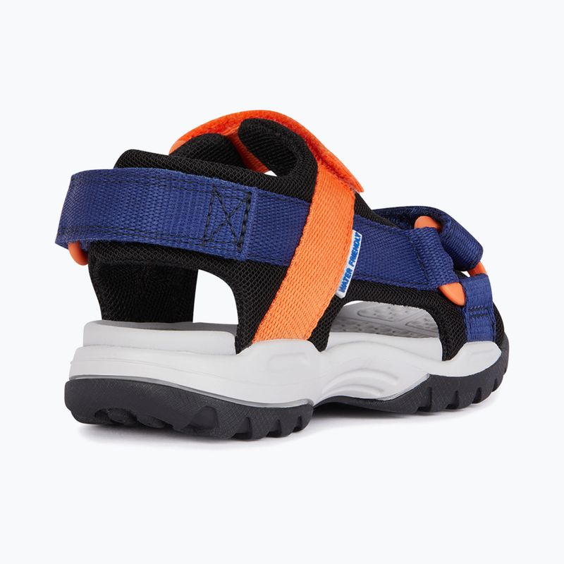 Sandale pentru juniori Geox Borealis ocean blue/orange 11