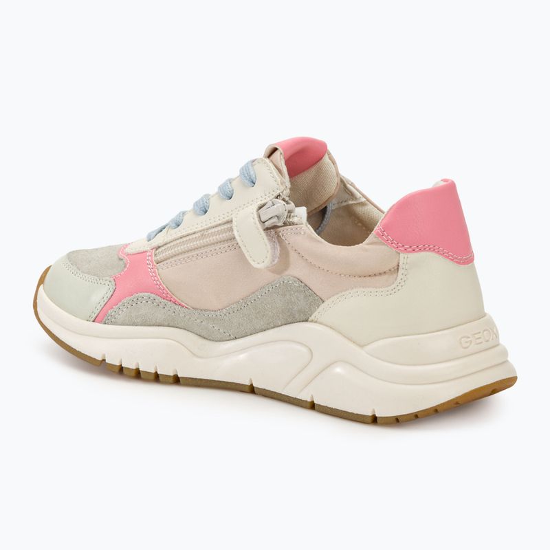 Încălțăminte pentru junior Geox Mawazy light ivory/light coral 3
