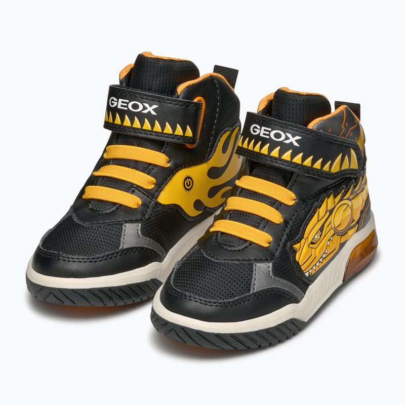 Încălțăminte pentru juniori Geox Inek black/yellow 11