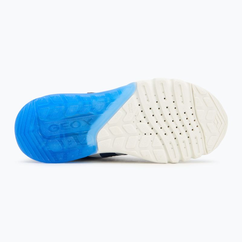 Pantofi pentru copii Geox Ciberdron navy/lime green 4