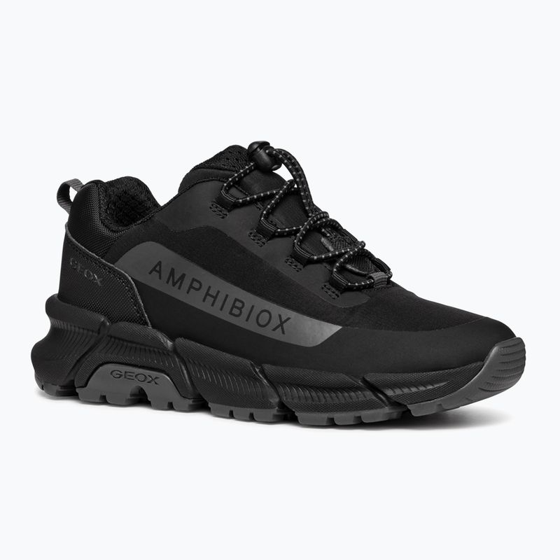 Încălțăminte pentru juniori Geox Flexyper Plus ABX black/dark grey 8