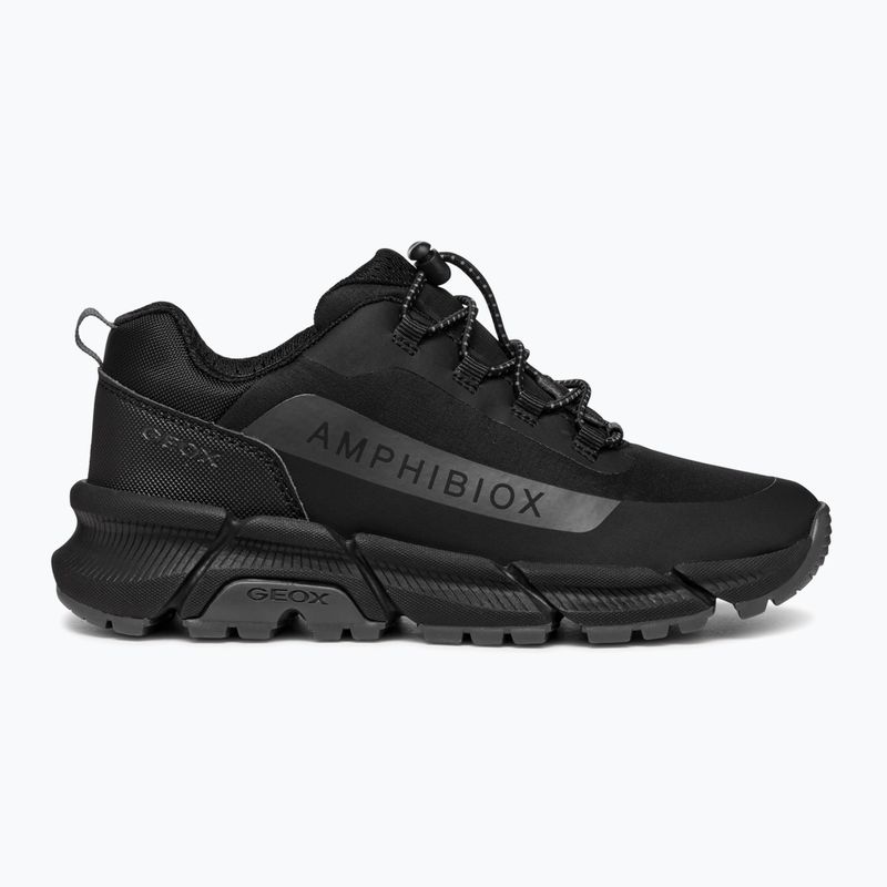 Încălțăminte pentru juniori Geox Flexyper Plus ABX black/dark grey 9