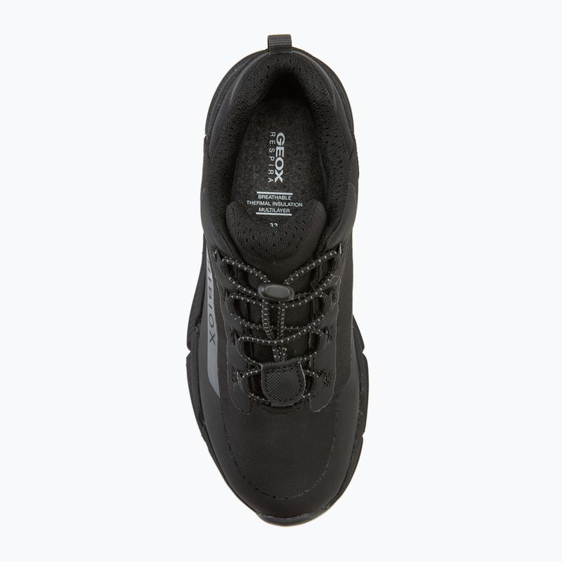 Încălțăminte pentru juniori Geox Flexyper Plus ABX black/dark grey 5