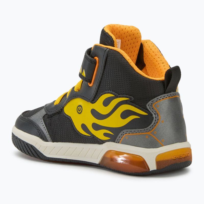 Încălțăminte pentru juniori Geox Inek black/yellow 2
