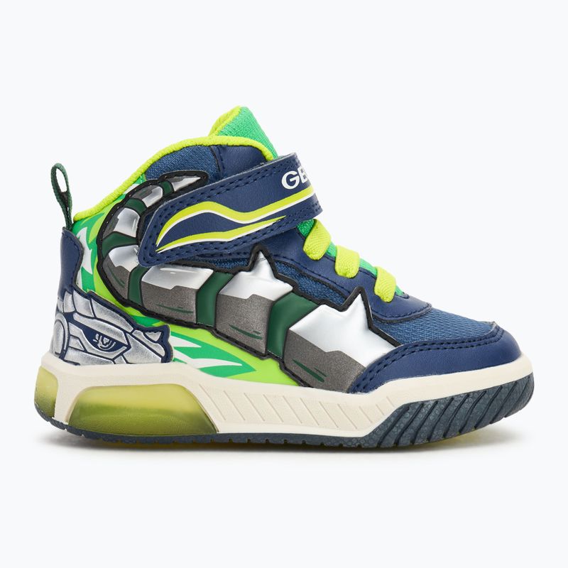 Pantofi pentru copii Geox Inek navy/lime green 2