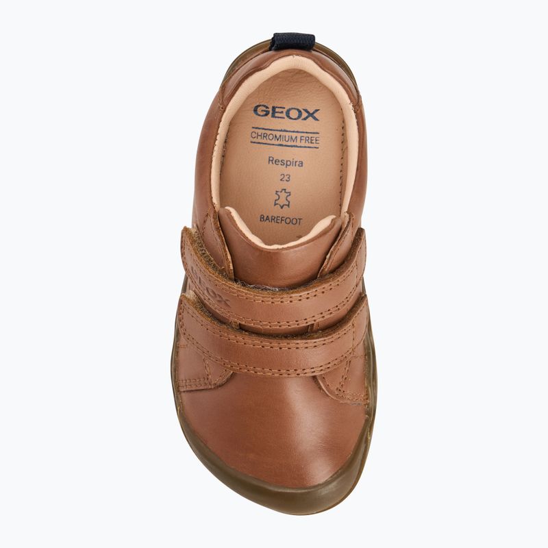 Încălțăminte barefoot pentru copii Geox Steppieup cognac 5