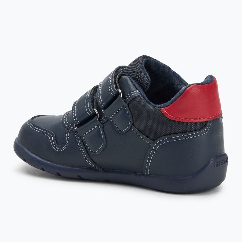 Pantofi pentru copii Geox Elthan albastru oceanic/roșu 3