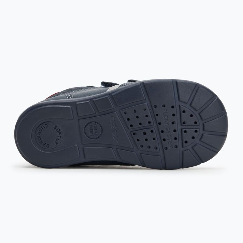 Pantofi pentru copii Geox Elthan albastru oceanic/roșu 4