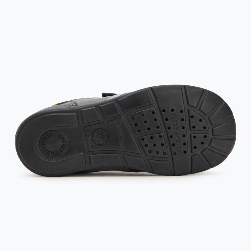 Pantofi pentru copii Geox Elthan negru/ocru 4