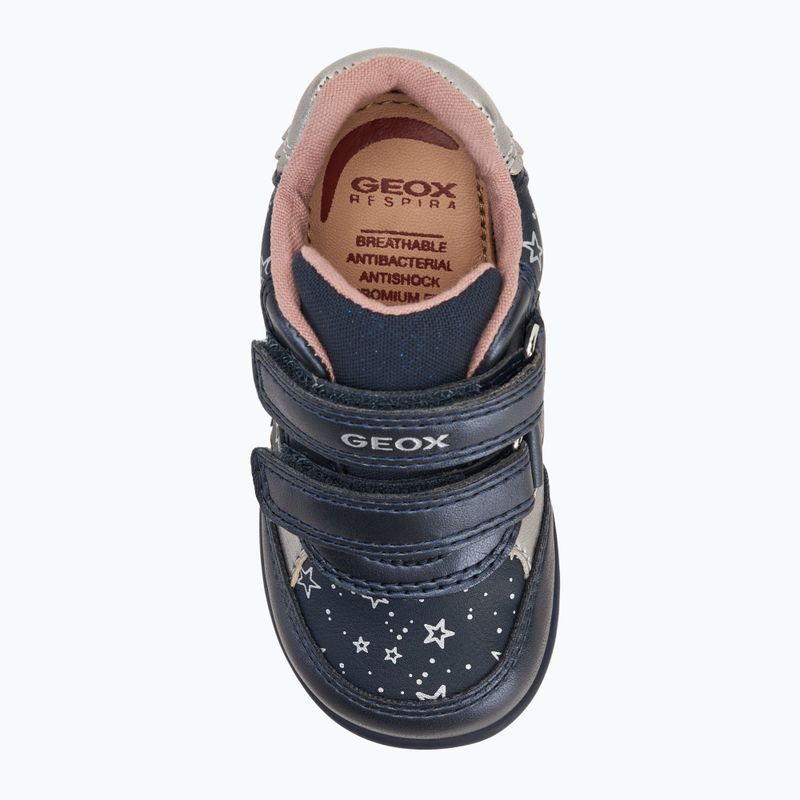 Pantofi pentru copii Geox Elthan navy/dark silver 5