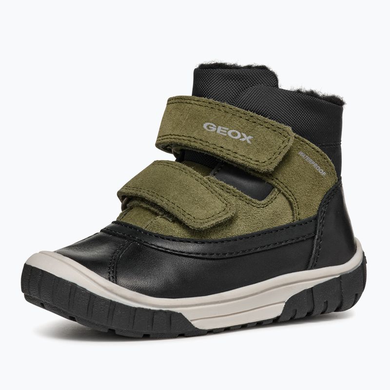 Ghete de zăpadă pentru copii Geox Omar black / dark green 3