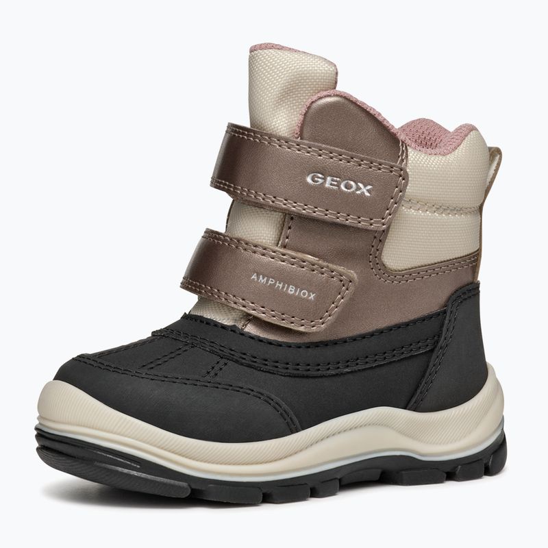 Încălțăminte pentru copii Geox Flantil ABX black/dark beige 10