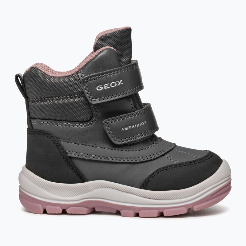 Încălțăminte pentru copii Geox Flantil ABX anthracite/dark pink 9