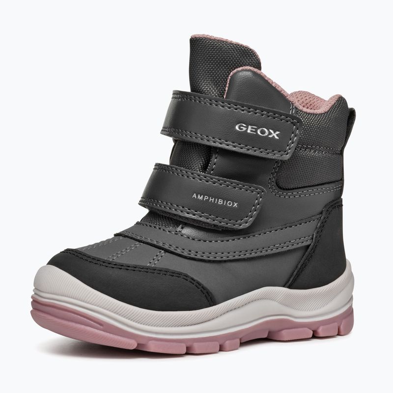 Încălțăminte pentru copii Geox Flantil ABX anthracite/dark pink 10