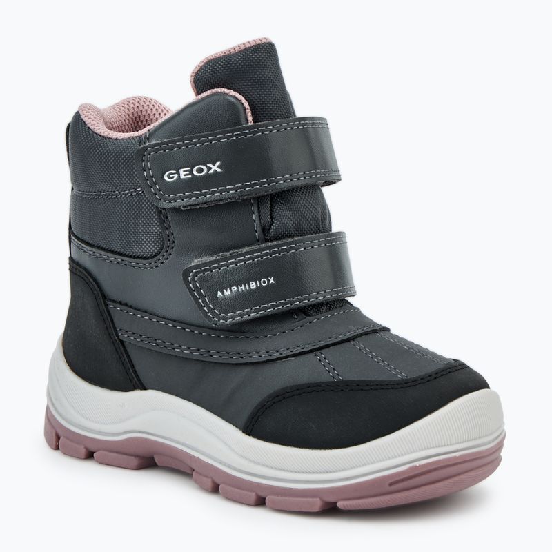 Încălțăminte pentru copii Geox Flantil ABX anthracite/dark pink