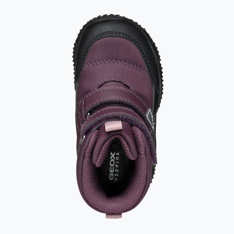 Ghete pentru copii Geox Baltic ABX dark burgundy/black 12