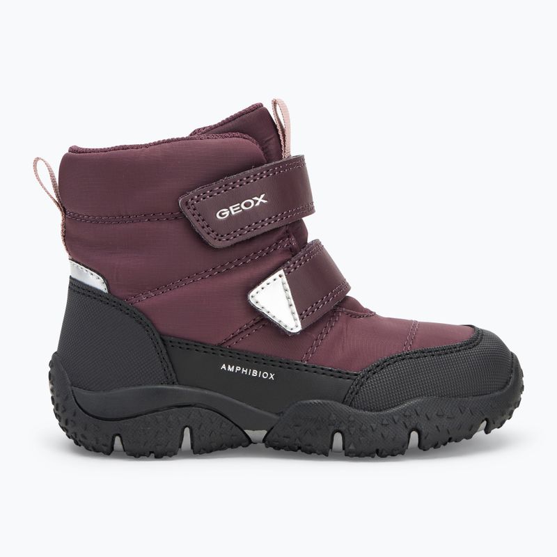 Ghete pentru copii Geox Baltic ABX dark burgundy/black 2