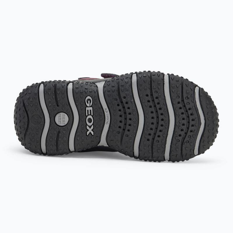 Ghete pentru copii Geox Baltic ABX dark burgundy/black 4