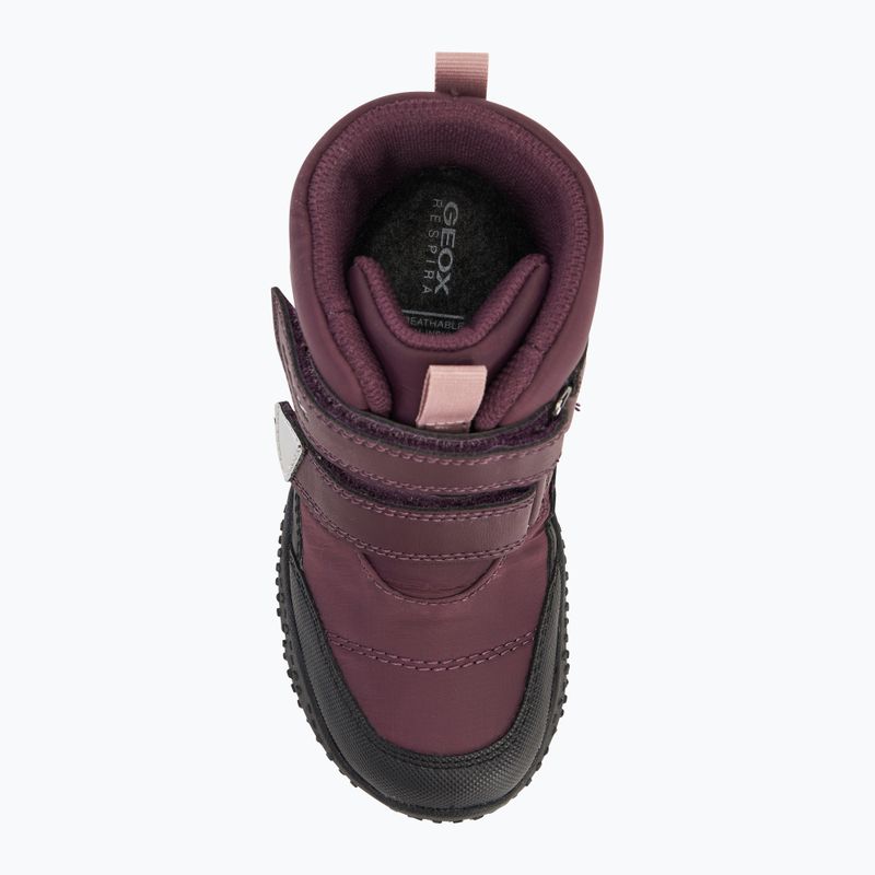 Ghete pentru copii Geox Baltic ABX dark burgundy/black 5
