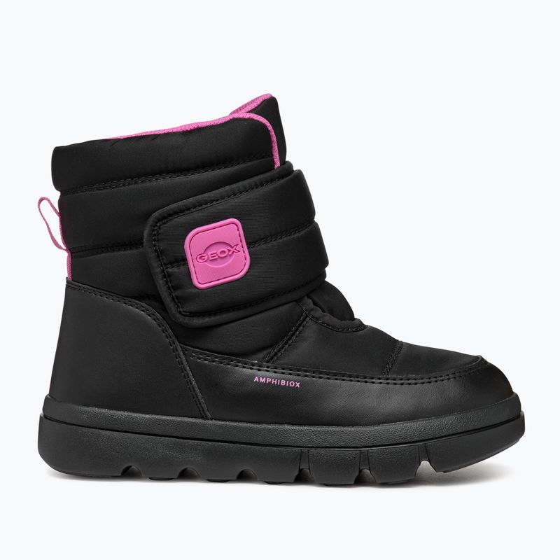 Ghete de zăpadă pentru copii Geox Willaboom ABX black / fuchsia 2