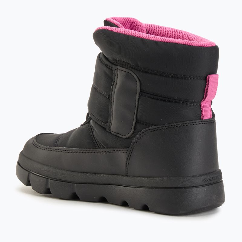 Ghete de zăpadă pentru copii Geox Willaboom ABX black / fuchsia 3