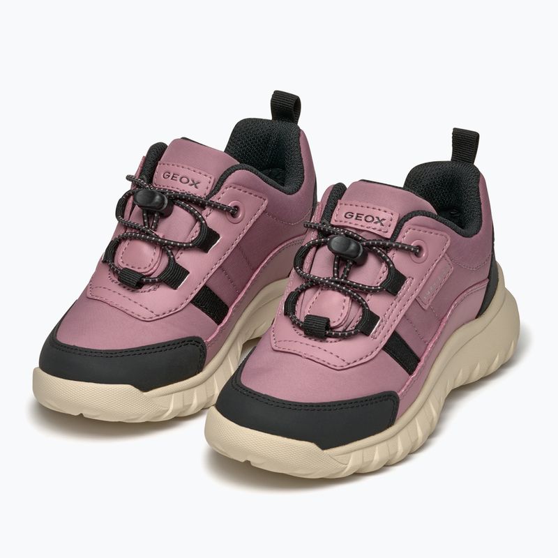 Încălțăminte pentru juniori Geox Simbyos ABX dark pink/black 3