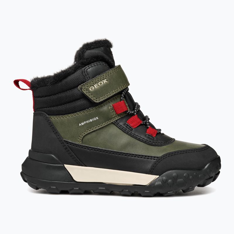 Ghete pentru copii Geox Trekkyup ABX dark green/black 9
