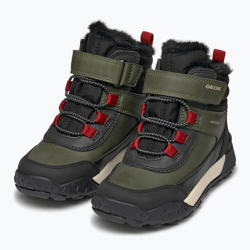 Ghete pentru copii Geox Trekkyup ABX dark green/black 10