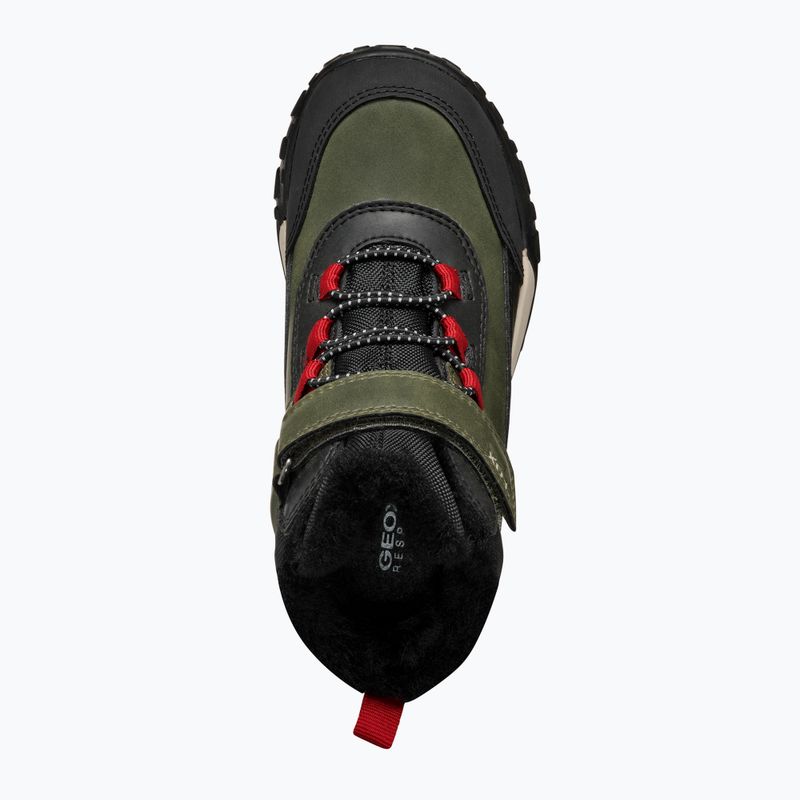 Ghete pentru copii Geox Trekkyup ABX dark green/black 12