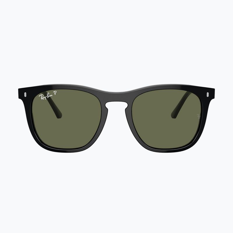 Ochelari de soare Ray-Ban RB2210 black/green polarized 2