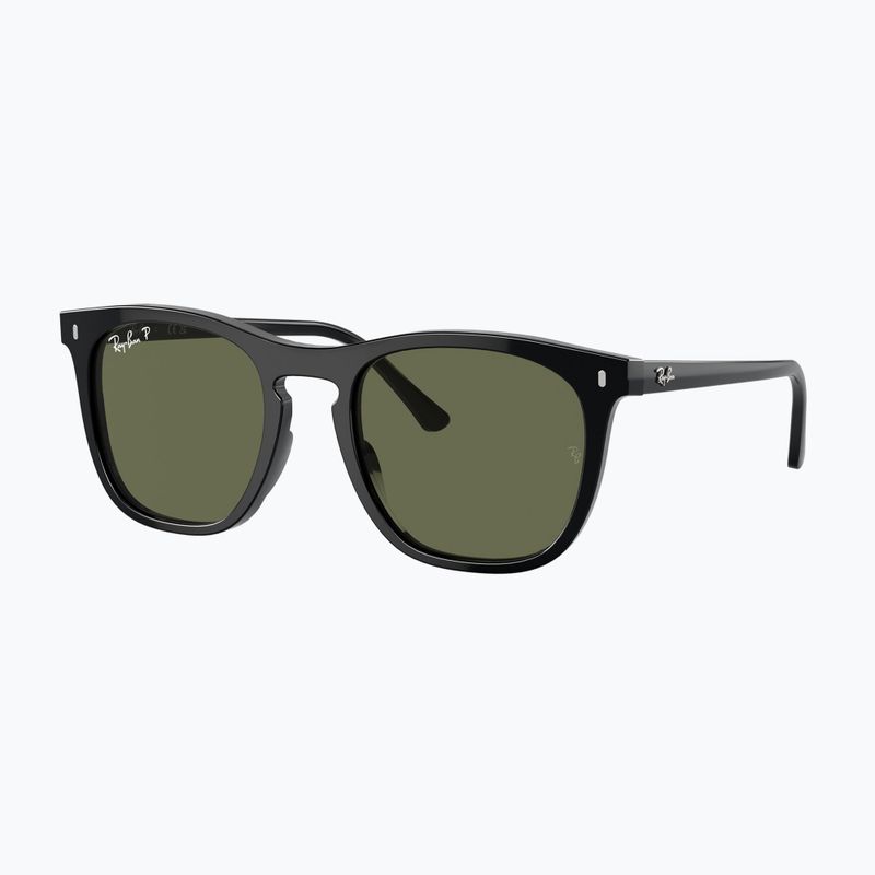 Ochelari de soare Ray-Ban RB2210 black/green polarized 4