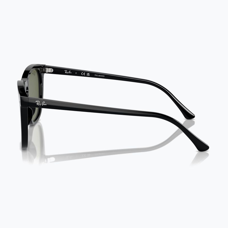 Ochelari de soare Ray-Ban RB2210 black/green polarized 6