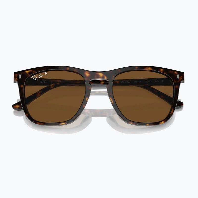 Ochelari de soare Ray-Ban RB2210 havana/brown polarized 3